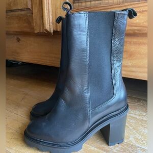 Annabella Black Ankle Boots